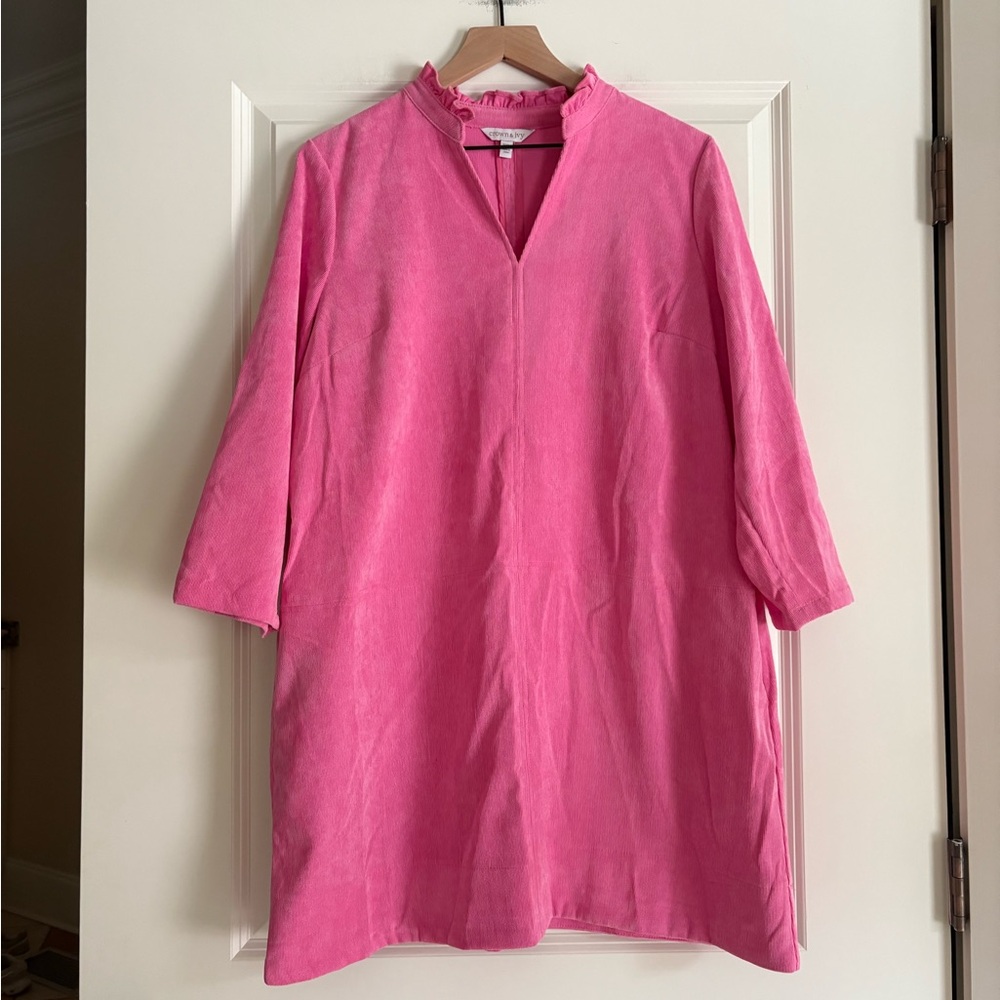 Crown & Ivy Pink Corduroy Dress